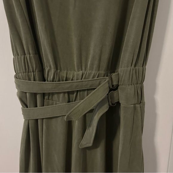 Anthropologie Saturday Sunday Belted Jumpsuit Moss Color Small - Picture 9 of 10
